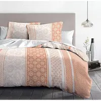Merkloos Ethnora Bettwäsche-Set aus 100% Baumwolle, 220 x 240 cm
