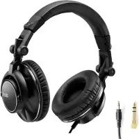Hercules Kopfhörer, Over-Ear, HDP DJ60, Geräuschisolierung, Faltbar, Schwarz