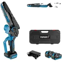 OEM Elektrische Kettensäge, 18V bürstenloser Motor, 8-Zoll-Klinge, batteriebetriebene Bequemlichkeit, /h3divulli2 Batterie EU-Stecker/li/ul/div