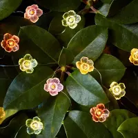 Dripio Blumen-LED-Lichterkette, 20 warmweiße Micro-LEDs, 2,5 m, Timer, IP44
