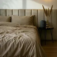 Merkloos Bettwäsche-Set aus Baumwolle, 2-teilig, Percale-Webart, mit -