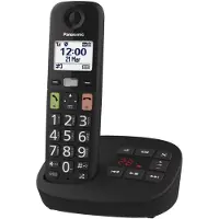 Panasonic KX-TGU130EXB, Analoges/DECT-Telefon, Kabelloses Mobilteil, Schwarz