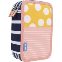 Milan Schultasche, 3-stufig, mit SWIMS Ausstattung, in Rosa und Gelb