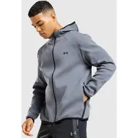 Under Armour Unstoppable Fleece Full Zip gray black (025) XL