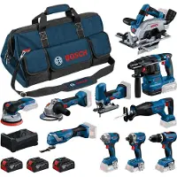 Bosch Kit Professional 10 Werkzeuge 18V 0615A500EH