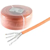 S-Impuls Cat. 7 Verlegekabel, S/FTP, CCA, orange, 10m