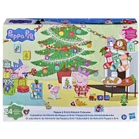 Hasbro Peppa Pig Adventskalender mit Peppa und Evie, festlicher Countdown mit 24 Überraschungen, inklusive 2 Figuren, altersgerechtes Spielzeug ab 3 Jahren