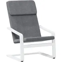 vidaXL Relaxsessel Dunkelgrau Stoff - Sessel