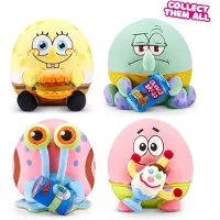 Zuru Snackles lizenzierte Figur SpongeBob Schwammkopf, 35 cm großes Plüschspielzeug (SPONGEBOB SQUAREPANTS), Cartoon-Figur, 3 Jahr(e)