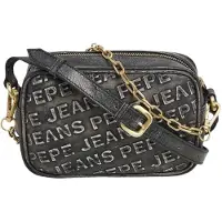 Pepe Jeans für Damen. PL031575 Road Maos Leder Umhängetasche schwarz (OSFA), Lässig