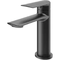 TRIZERATOP Waschtischarmatur mit Klick-Klack-Ablauf ALETTA NERO, schwarz matt