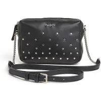 Pepe Jeans für Damen. PL031469 Celine Charm Tasche schwarz (OSFA), Lässig, Party, Polyurethan