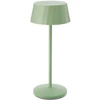 Sigor LED-Akku-Tischlampe Facetta, grün, Höhe 22 cm, Metall, CCT