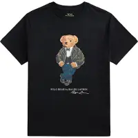 Ralph Lauren T-Shirt - Polo Black m. Print - - 10-12 Jahre (140-152) - T-Shirts