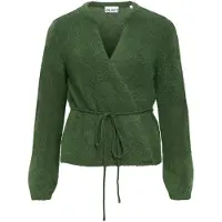 Object Vorn Gebundenes Strickjacke Grün S
