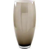 Gilde Tischvase "Vase Africa", braun, grau, B:18cm H:40cm T:18cm, Glas, Vasen, Tischvase