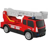Happy People Spiel-Parkgarage "SOS Station", bunt, Fahrzeug-Spielwelten, KinderB:36cm H:22cm T:22cm, Kunststoff, Spiel-Parkgarage, inkl. 3 Fahrzeuge; mit Licht- und Soundeffekten, B:36cm H:22cm T:22cm