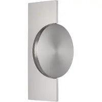 Globo LED-Wandlampe Jasper, Höhe 28 cm, nickel matt, Metall