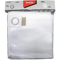 Makita Staubsaugerbeutel 25 L, 5 Stück passend für VC3211H/M, VC3211M, VC3210L