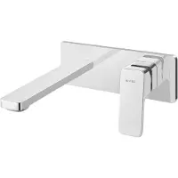 TRIZERATOP Wand-Waschtischarmatur mit Klick-Klack-Ablauf, MITO CROMO