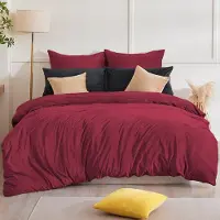 Trankielo - Flanell-Bettwäsche-Set, 135 x 200 cm - Warm, flauschig, pflegeleicht - Enthält Bettbezug und Kopfbeklommen