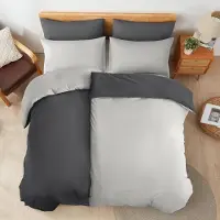Trankielo – Atmungsaktives Bettwäsche-Set aus Baumwolle, 220 x 240 cm – Inklusive 2 Kopfkissenbezügen, 80 x 80 cm – Hypoallergen und langlebig