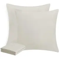 Trankielo - Kissenbezug 80 x 80 cm - 2er-Set - Mikrofaser - weich und atmungsaktiv