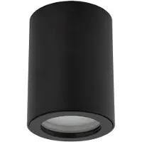 TK Lighting LIGNO Aufbau-Außenleuchte, Schwarz, IP44, GU10, 10933