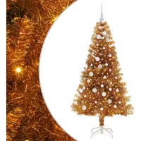 vidaXL Weihnachtsbaum Gold 150 cm PET