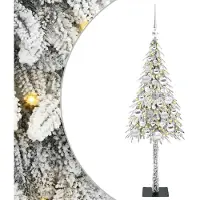 vidaXL Weihnachtsbaum Weiß 120 cm PE und Stahl