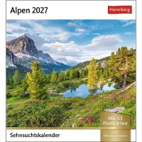 Merkloos Fotokalender 2027 – Alpenlandschaften mit 53 Postkarten