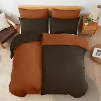 Trankielo – Bettwäsche-Set aus Baumwolle, 135 x 200 cm – Atmungsaktiv, hypoallergen und nachhaltig – Inklusive 2 Kopfbezügen, 80 x 80 cm