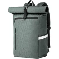 Merkloos Fahrradtasche Fahrradrucksack - 22 l - Mit Laptopfach - Schwarz - Reflektierend