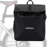 Merkloos Fahrradtasche Gepäckträgertasche Wasserabweisend - 22 Liter - Schwarz