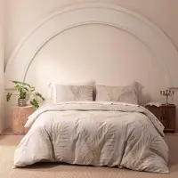 Trankielo – Bettwäsche-Set, 200 x 200 cm – Motiv: Goldene Blätter – 100% Mikrofaser – Mit Reißverschluss und 2 Kopfkissenbezügen