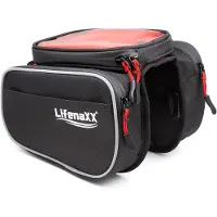 Technaxx 4932, Rahmen, Fahrradtasche, Schwarz, Rot, 3 l, 180 mm, 170 mm