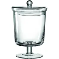 Leonardo Vorratsglas "POESIA", transparent (klar), B:15cm H:24cm L:15cm, Glas, Lebensmittelaufbewahrungsbehälter, Vorratsglas, auf Fuß