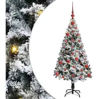vidaXL Künstlicher Weihnachtsbaum Weiß 120 cm