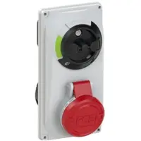 Pce 6013-9 CEE-Steckdose abschaltbar kompakt 16A 3p 9h IP44/IP54 60139