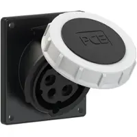 Pce 4152-7 CEE-Anbausteckdose schräg (92x100mm) 16A 5p 7h IP67 41527