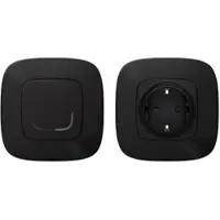 Legrand 752854 Valena Allure with Netatmo STAND-ALONE-SET Steckdose + Sender Farbe: Schwarz