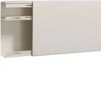 Hager LF6019109016 Leitungsführungskanal mit Trennwand PVC LF 60x190mm verkehrsweiß - 2 Meter