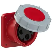 Pce 333-9fc CEE-Anbausteckdose gerade (100x107) 63A 3p 9h IP67 POWER TWIST 3339fc