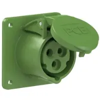 Pce 313-10f7 CEE-Anbausteckdose gerade (75x75mm) 16A 3p 10h IP44/IP54 31310f7