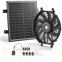 Vevor Giebellüfter 30,5cm Dachbodenlüfter Solarbetrieben 2208,7m³/h Schwarz