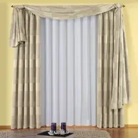 Wirth Gardine "Vanessa" Gr. 17, weiß, B:600cm H:245cm, Voile, Polyester, Gardinen, Gardine, Store
