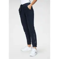 Kangaroos Fleecehose , Damen, Gr. 46, N-Gr, blau (marine), Fleece, Obermaterial: 100% Polyester, bedruckt, unifarben, bequem 7/8-Länge, Hosen Fleecehose, mit Eingrifftaschen und Tunnelzug