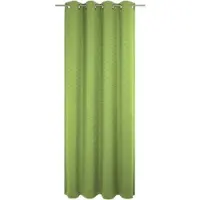 Wirth Vorhang "Trondheim B", grün (apfelgrün), B:132cm H:365cm, Chenille, Polyacryl, Gardinen, Vorhang