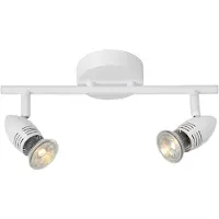 Lucide Spot 13955/10/31, dreh- und kippbar, warmweiß 2700K, inkl. austauschbarem Leuchtmittel, 2x5W