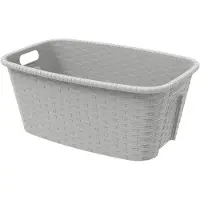 Mondex Cream Rattan Wäschekorb 35l Grau Grau One Size